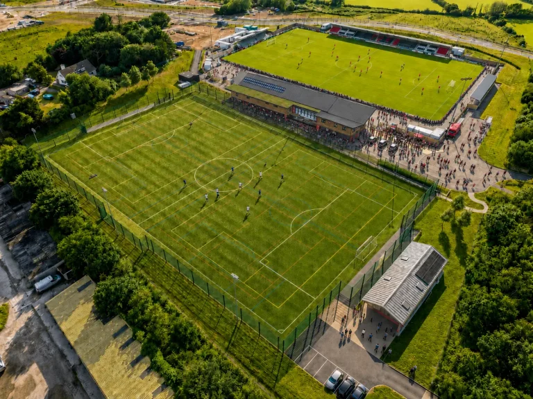 Illustrated overview of the proposed Milestone Project stadium district at Langarth, Truro